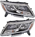 2013-2016 Nissan Pathfinder - Driver and Passenger Side Halogen Headlight, With bulb(s), OE Replacement