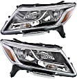 Driver and Passenger Side Halogen Headlight, With bulb(s), OE Replacement, CAPA Certified
