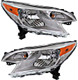 2014 Nissan Versa Note - Driver and Passenger Side Halogen Headlight, With bulb(s), OE Replacement