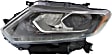 Driver and Passenger Side Headlights, with Bulbs, LED, For Models without Auto Light Control