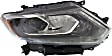 Driver and Passenger Side Headlights, with Bulbs, LED, For Models without Auto Light Control