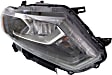 Driver and Passenger Side Headlights, with Bulbs, LED, For Models without Auto Light Control