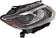 Driver and Passenger Side Headlights, with Bulbs, LED, For Models without Auto Light Control
