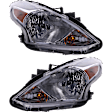 2016 Nissan Versa - Driver and Passenger Side Halogen Headlight, With bulb(s), OE Replacement