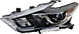 Driver and Passenger Side Halogen Headlight, With bulb(s), OE Replacement