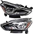 Driver and Passenger Side Halogen Headlight, With bulb(s), OE Replacement