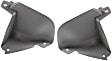 Front, Driver and Passenger Side, Lower Valance, Panel, Black