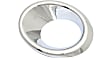 Front, Driver and Passenger Side Fog Light Trims, Chrome