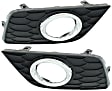 Front, Driver and Passenger Side Fog Light Trims, Textured Black, Except Nismo Model