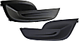 Fog Light Cover - Front, Driver and Passenger Side, Black, CAPA CERTIFIED