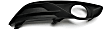 Front, Driver and Passenger Side Fog Light Trims, Textured Black, For Models with Standard Type Bumper Cover