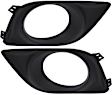 Front, Driver and Passenger Side Fog Light Trims, Textured Black