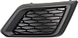 Fog Light Cover - Front, Driver and Passenger Side, Textured Black