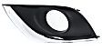 Front, Driver and Passenger Side Fog Light Trims, Chrome