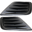 Fog Light Cover - Front, Driver and Passenger Side, Textured Black