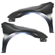 Front, Driver and Passenger Side Fenders, 2-Door, Coupe