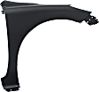Front, Driver and Passenger Side Fenders, Without turn signal light hole