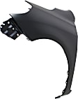 Front, Driver and Passenger Side Fenders, Without turn signal light hole