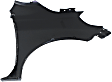 Front, Driver and Passenger Side Fenders, Without turn signal light hole