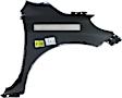 Front, Driver and Passenger Side Fenders, Without turn signal light hole, CAPA CERTIFIED