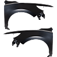 Front, Driver and Passenger Side Fenders, CAPA CERTIFIED