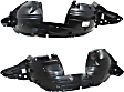 Front, Driver and Passenger Side, Fender Liner