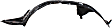 2011 Nissan Maxima - Front, Driver and Passenger Side Fender Liner