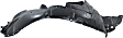 Front, Driver and Passenger Side, Fender Liner