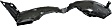 2013 Nissan Altima Base - Front, Driver and Passenger Side Fender Liner, 4-Door, Sedan, Production Date From October 2012