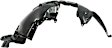 2015 Nissan Rogue - Front, Driver and Passenger Side Fender Liner, Korea or USA Built Vehicles