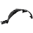 Front, Driver and Passenger Side Fender Liners, without Insulation Foam, CAPA Certified
