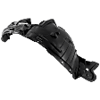 Front, Driver and Passenger Side Fender Liners, without Insulation Foam, CAPA Certified