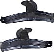Front, Driver and Passenger Side, Rear Section, Fender Liner