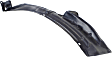 Front, Driver and Passenger Side, Rear Section, Fender Liner