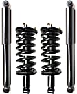 Front and Rear, Driver and Passenger Side Shock and Fully Loaded Strut, 4WD