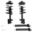Front and Rear, Driver and Passenger Side Shock and Fully Loaded Strut