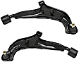 Front, Driver and Passenger Side, Lower Control Arms, With Ball Joints