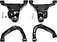 Front, Driver and Passenger Side, Upper and Lower Control Arms