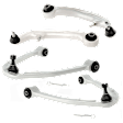 Front, Driver and Passenger Side, Upper, and Front, Driver and Passenger Side, Lower, Rearward Control Arm