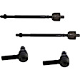 Front and Rear, Driver and Passenger Side, Inner and Outer Tie Rod Ends, with 4 Wheel Steering