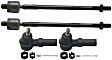 Front, Driver and Passenger Side, Inner and Outer Tie Rod Ends