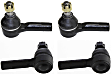 Front, Driver and Passenger Side, Inner and Outer Tie Rod Ends
