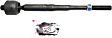 Front, Driver and Passenger Side, Inner and Outer Tie Rod Ends