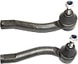 Front, Driver and Passenger Side, Outer Tie Rod Ends