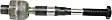 Front, Driver and Passenger Side, Inner Tie Rod Ends