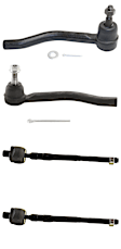 Front, Driver and Passenger Side, Inner and Outer Tie Rod End