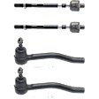 Front, Driver and Passenger Side, Inner and Outer Tie Rod End