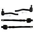 Front, Driver and Passenger Side, Inner and Outer Tie Rod Ends, FWD