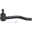 Front, Driver and Passenger Side, Inner and Outer Tie Rod Ends, FWD