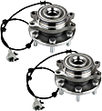 2005-2015 Nissan Xterra - Front Wheel Hub, 6 Lugs, With Bearing, With Sensor, 4WD